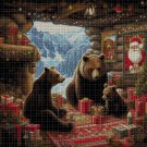 Bears' Christmas cross stitch pattern in pdf DMC