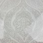 Lauren Ralph Lauren 4 PC KING Chic Floral Paisley Sheet Set Gray White Cotton