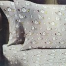 Berkshire Peanuts KING Sheet Set Snoopy Woodstock Winter Snowman Gray White