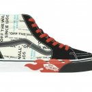 Vans Men Old Skool OTW Flame Off The Wall Black White Sk8-Hi Size 10
