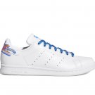 Adidas Men STAN SMITH White Blue Strings Sneakers Shoes FV7869 Size 10.5