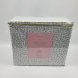 Kate Spade 4 Piece KING Sheet Set White Tiny Gray Flowers 100% Cotton Percale
