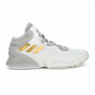 adidas Men Mad Bounce 2018 B41871 Cloud White Gold Metallic Gray Shoes Size 13