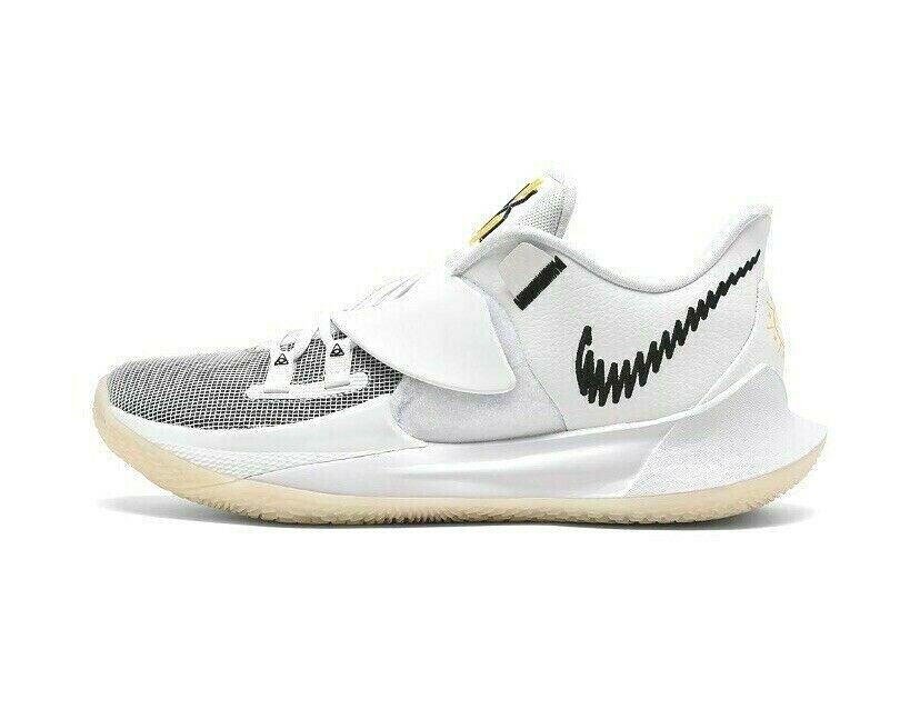 Nike Men Kyrie Low 3 Eclipse White Black Basketball Sneakers CJ1286 100 Size 11