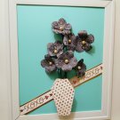 Floral design wall art