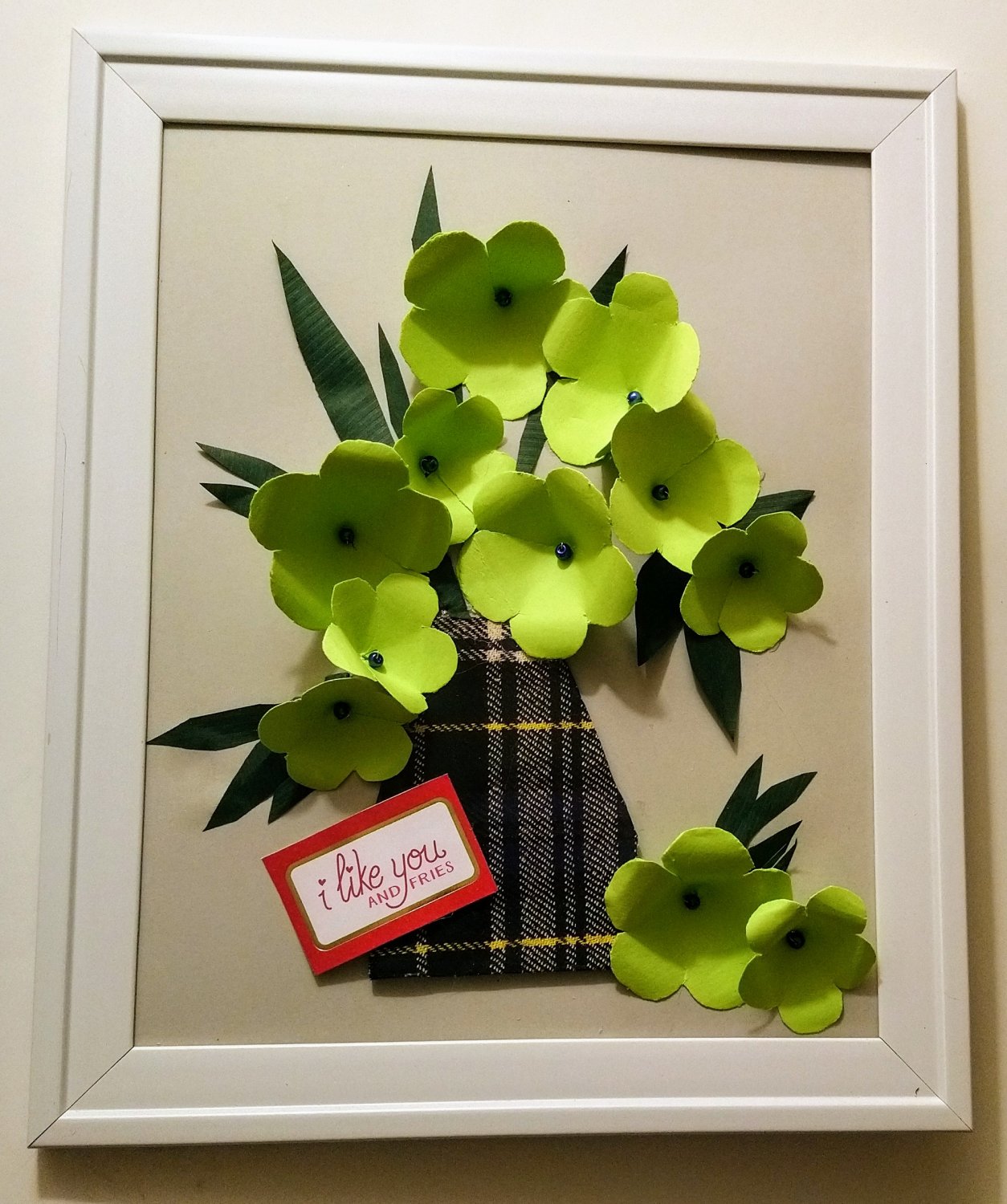 Floral design wall art