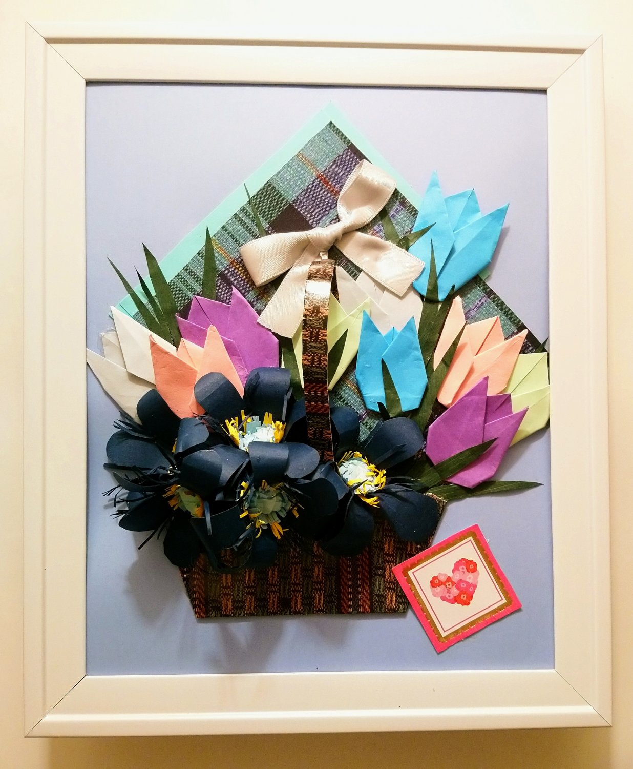 Floral design wall art