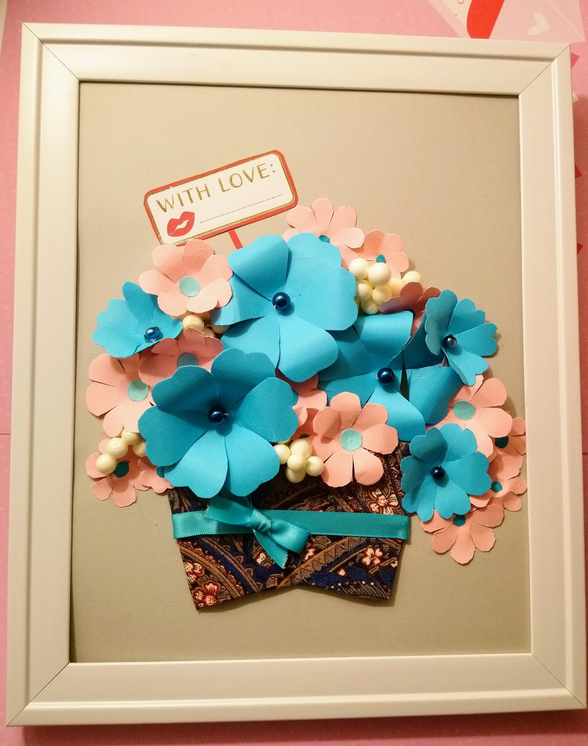 Floral design wall art