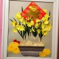 Floral design wall art