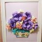 Floral design wall art