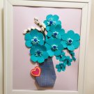 Floral design wall art