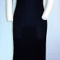 EXCLUSIVELY MISOOK LONG BLACK  DRESS Small S Lace  Side Slit Ribbed