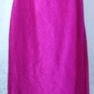 LONG SILK SKIRT Eileen Fisher M Medium RED VIOLET Crinkle Rich