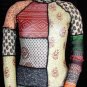 JEAN-PAUL GAULTIER TOP S Small Sheer Mesh MAILLE FEMME Turtleneck Colourful