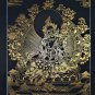 Green Tara Hand Painted Canvas Cotton Tibetan Thangka Painting From Nepal