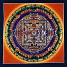 Kalachakra Mandala Fine Quality Tibetan Hand Painted Canvas Cotton Thangka Painting From Nepal
