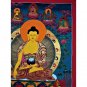 Shakyamuni Buddha Hand Painted Tibetan Canvas Cotton thangka Painting From Nepal
