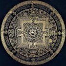 Om Mantra Mandala Om Mani Padme Hum Mandala Thangka Painting for Meditation