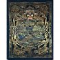 Wheel Of Life Hand Painted Canvas Cotton Tibetan Thangka From Nepal