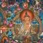 Original Medicine Buddha Masterpiece 24k gold Tibetan Thangka Painting