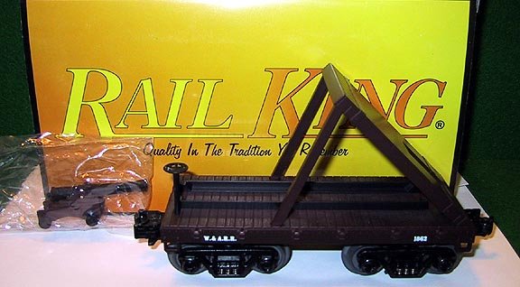 MTH 30-7635 WARR 19th Century General Type Flat Car with Cannon New OB