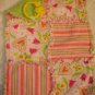 Pink/ Green Stripe/ Hearts Rag Lovey/ Security Blanket