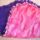 Pink Camo Rag Burp Cloth