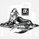 Mermaid Sexy Girl Skull Siren Fantasy Car Boat Truck Window Vinyl Decal Sticker
