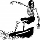 Surfboard Surfing Skeleton Skull 3 Designs Car Truck Window Vinyl Decal Sticker