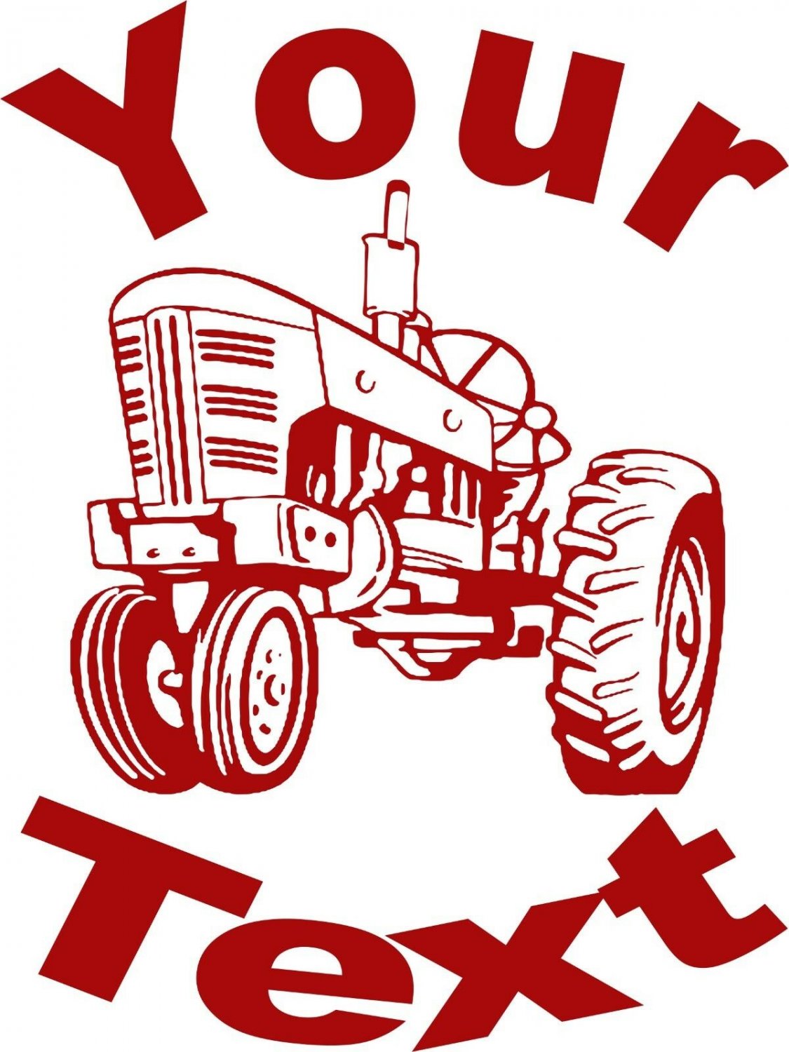 Personalized Custom Farm Tractor Car Truck Window Laptop Vinyl Decal Sticker
