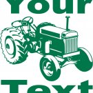 Custom Name Farm Tractor Vehicle Car Truck Window Laptop Vinyl Decal Sticker