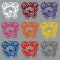 Skull Skeleton Piston Racing Flame Car Truck Window Laptop Vinyl Decal Sticker