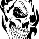 Skull Face Flame Tribal Zombie Monster Car Truck Window Wall Vinyl Decal Sticker