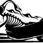 Motorcycle Skeleton Biker Skull Car Truck Window Wall Laptop Vinyl Decal Sticker