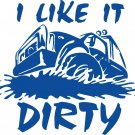 Dirty Muddy Off Road 4x4 Window Laptop Car Truck Vinyl Decal Sticker