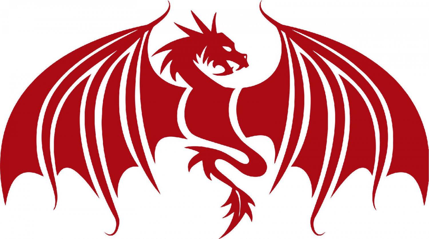 Dragon Wings Mythical Creature Car Truck Window Laptop Vinyl Decal Sticker