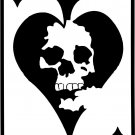 Ace of Spades Playing Cards Skull Car Truck Window Laptop Vinyl Decal Sticker