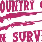 Country Girl Shotgun Gun Hunting Car Truck Window Laptop Vinyl Decal Sticker