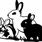 Rabbit Bunny Hare Jackrabbit Car Truck Window Laptop Vinyl Decal Sticker
