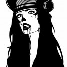 Zombie Vampire Walking Dead Monster Girl Car Truck Window Vinyl Decal Sticker