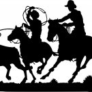 Team Calf Roping Rodeo Cowboy Car Truck Window Laptop Vinyl Decal Sticker