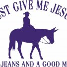 Jesus Christ Christian  Cowboy Cowgirl Mule Rodeo Car Truck Vinyl Decal Sticker