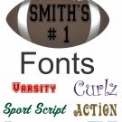 Football Ball Team Sports Magnet Custom Team Name Number Car Truck Vinyl