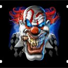 Psycho Clown Circus Crazy Scary Zombie Monster License Plate Car Truck Tag