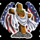 Christian Cross American Flag Christ Freedom License Plate Car Truck Tag