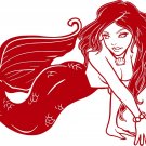 Mermaid Fantasy Ocean Sea Girl Fish Car Truck Window Laptop Vinyl Decal Sticker
