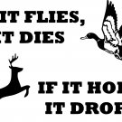 Duck Deer Buck Hunter Hunting Funny Car Truck Window Laptop Vinyl Decal Sticker