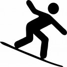 Snowboard Snowboarding Skateboard Winter Olympic Window Vinyl Decal Sticker