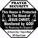 Jesus Christ Protected Christian GOD Truck Window House Vinyl Decal Sticker