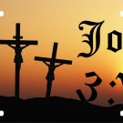 Jesus Christ Christian Lord John 3:16 GOD Cross License Plate Car Truck Tag